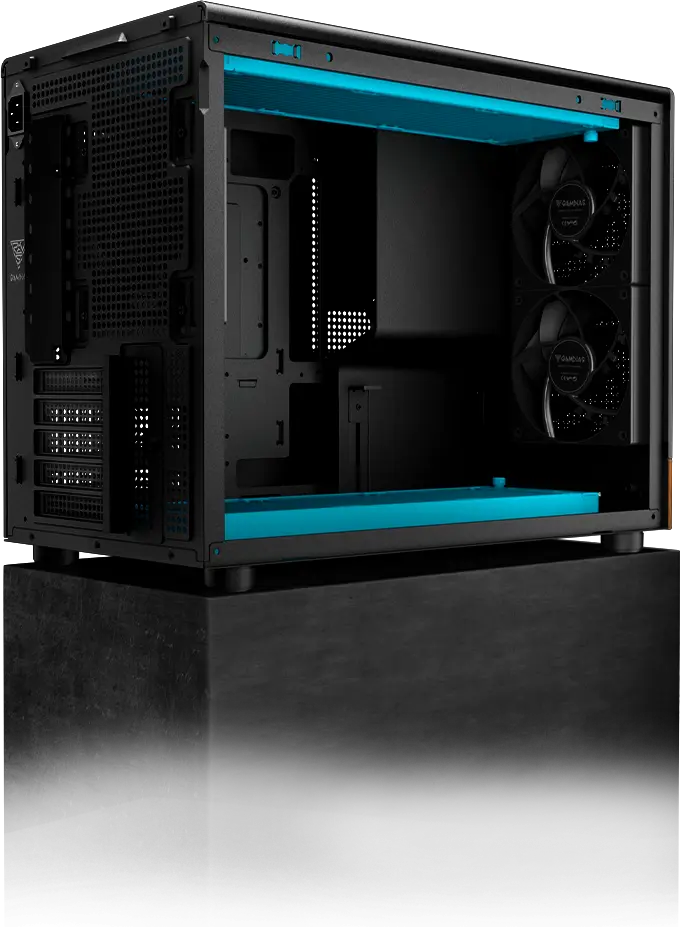 GAMDIAS ATHENA M4M SERIES Micro-Tower Case (Wood) overview 4
