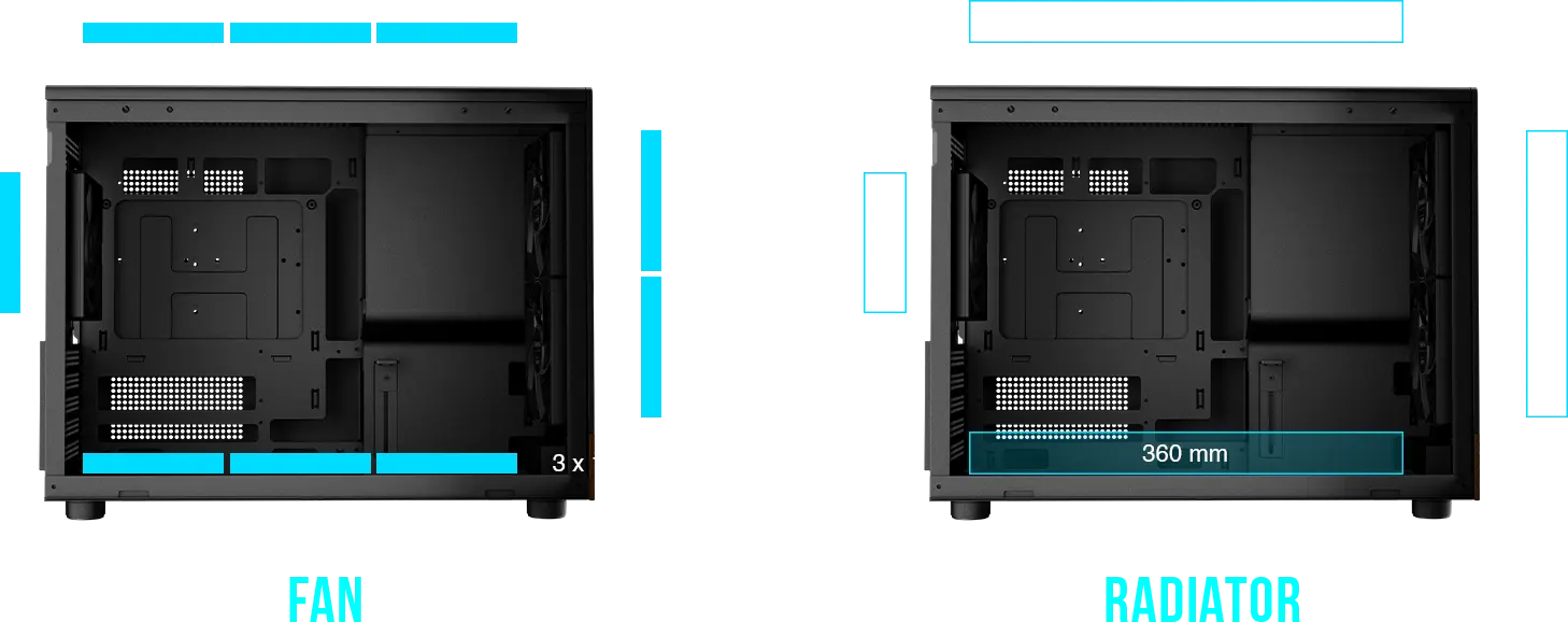 GAMDIAS ATHENA M4M SERIES Micro-Tower Case (Wood) overview 6