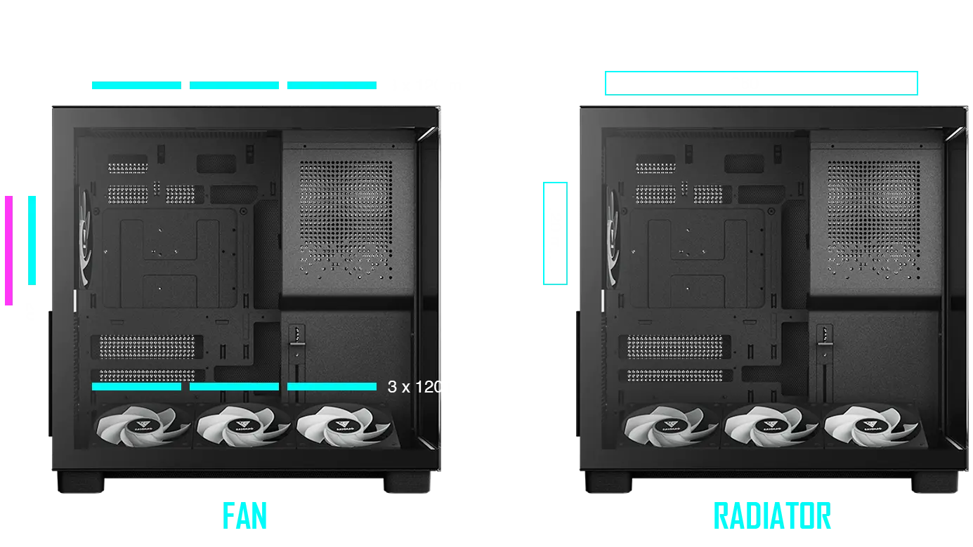GAMDIAS ATLAS M4 Mid-Tower Case (Black) overview 5