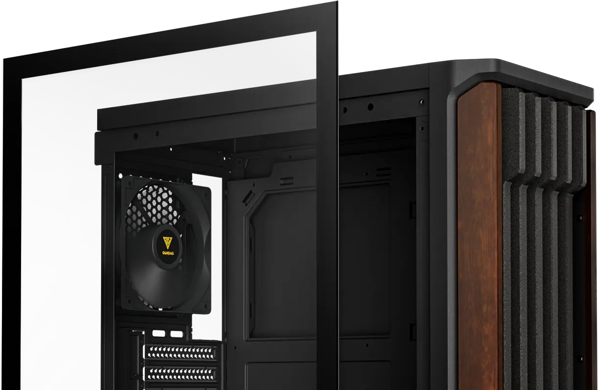 Gamdias AURA GC11 WOOD MESH Mid-Tower Case (Wood) overview 2