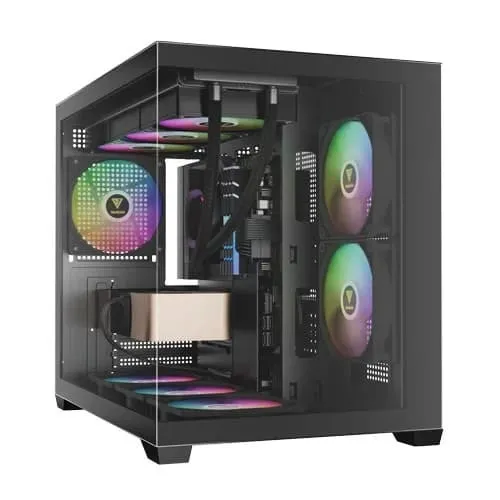 Gamdias Aura GC10M V2 ARGB M-ATX Mini Tower Case (Black)
