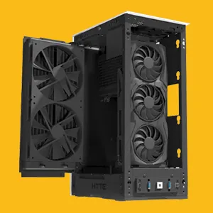 HYTE Revolt 3 Small Form Factor Premium ITX Computer Gaming (Case Only, Black) overview 5