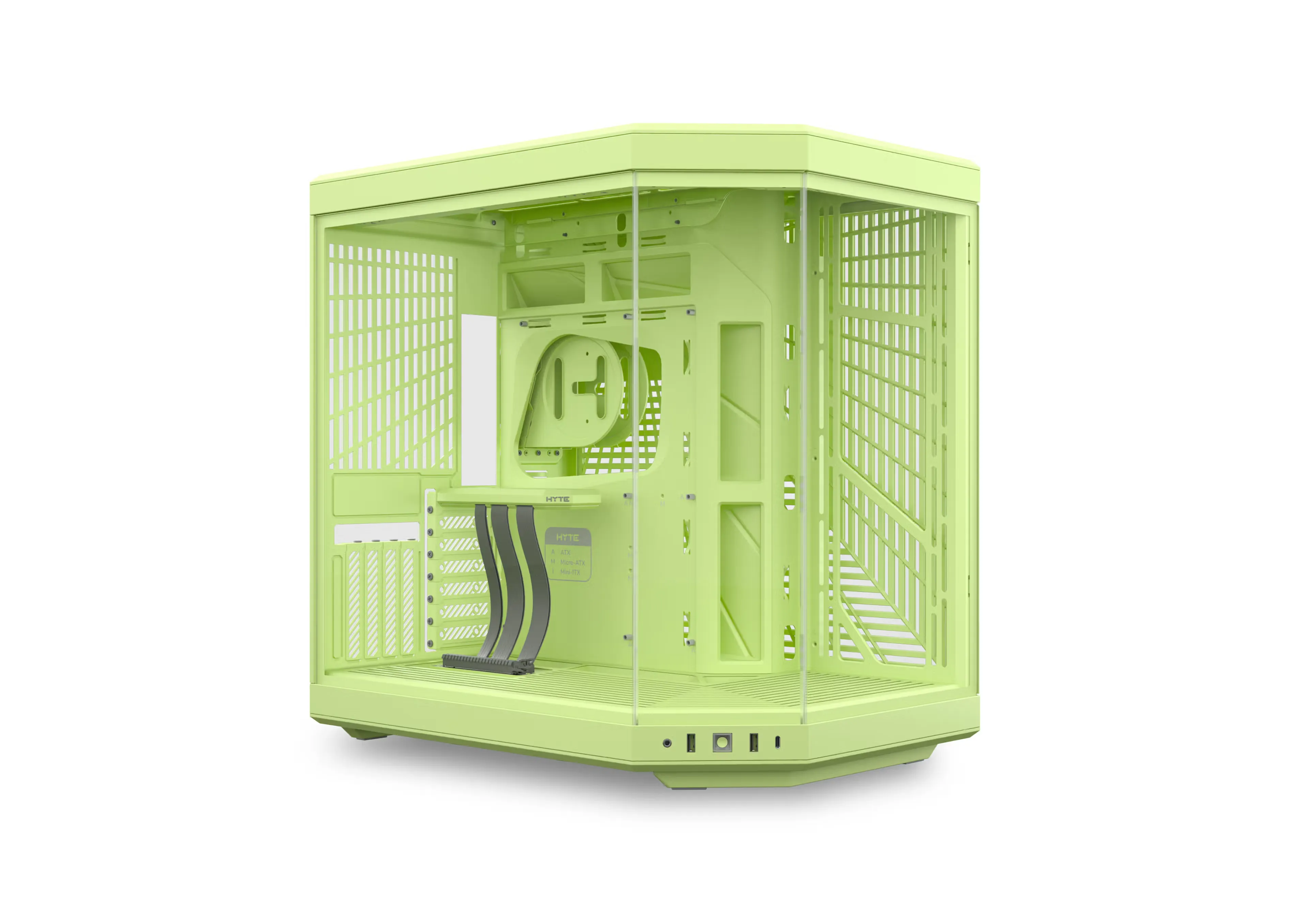 HYTE Y70 Dual Chamber Mid-Tower ATX Cabinet Matcha overview 1