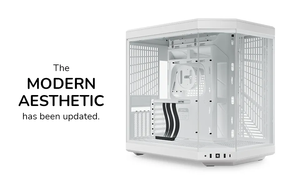 HYTE Y70 E-ATX Mid Tower Case (Taro Milk) overview 1