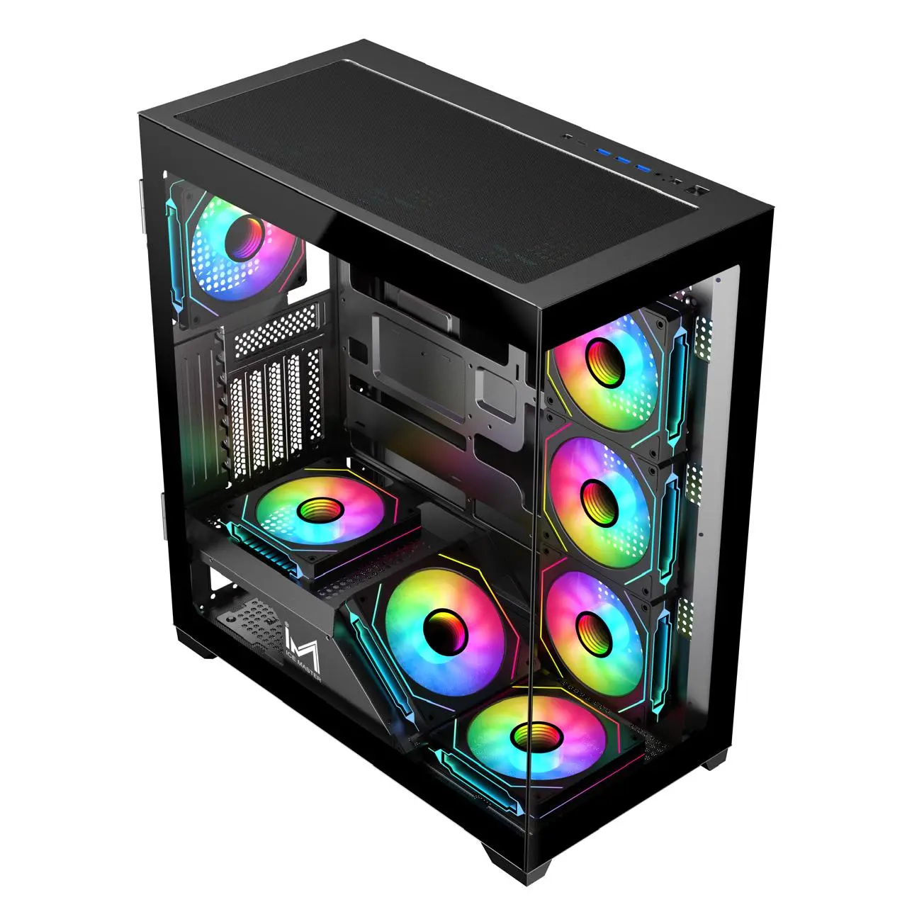ICEMASTER DYNAMITE X7 E-ATX Mid-Tower Gaming Cabinet  (Black)