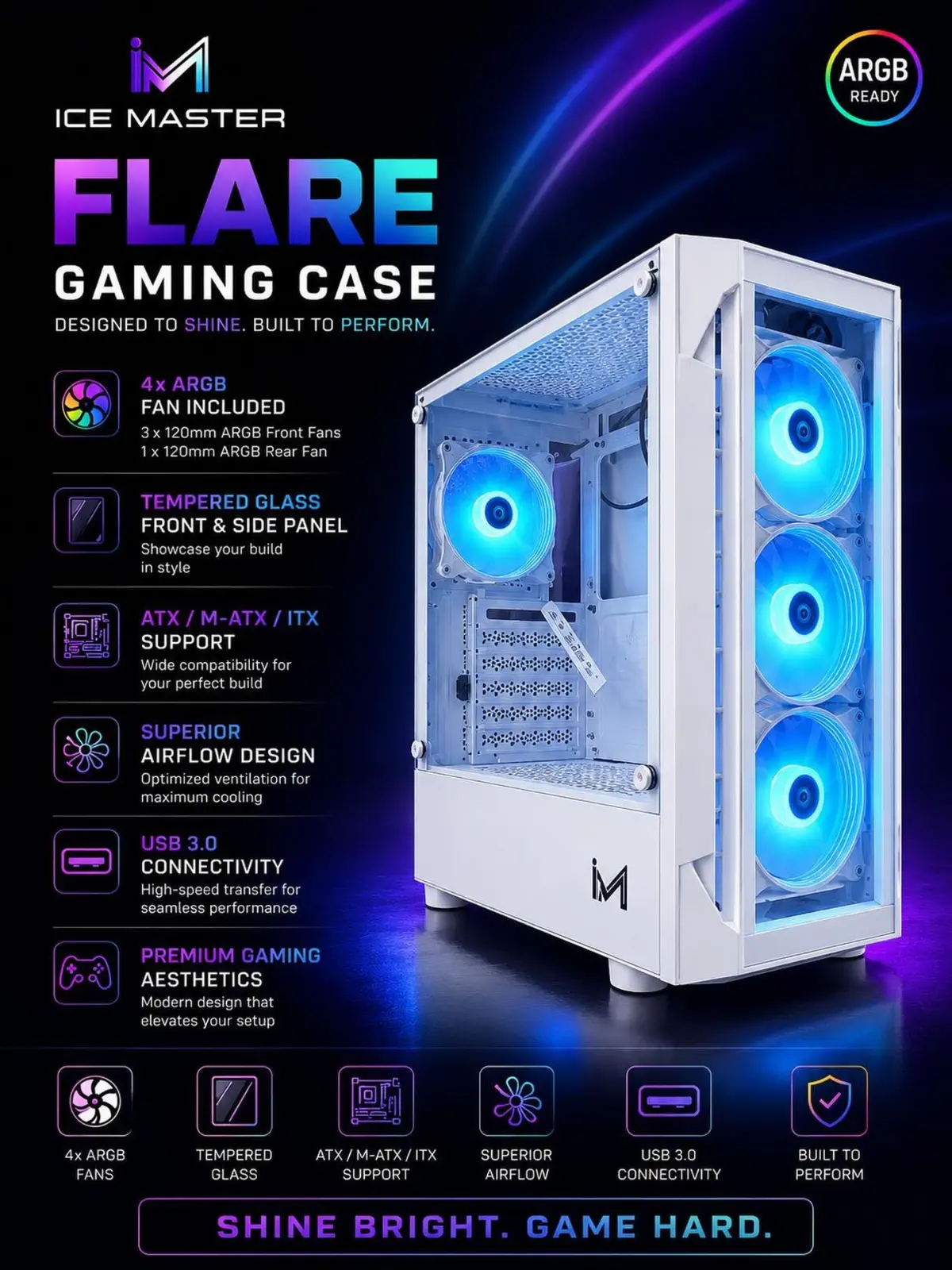 Ice Master Flare Gaming Case