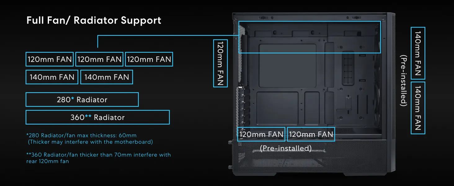LIAN LI LANCOOL 207 Compact ATX RGB Gaming Cabinet (Black) overview 11