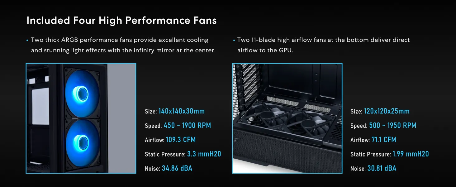 LIAN LI LANCOOL 207 Compact ATX RGB Gaming Cabinet (Black) overview 9