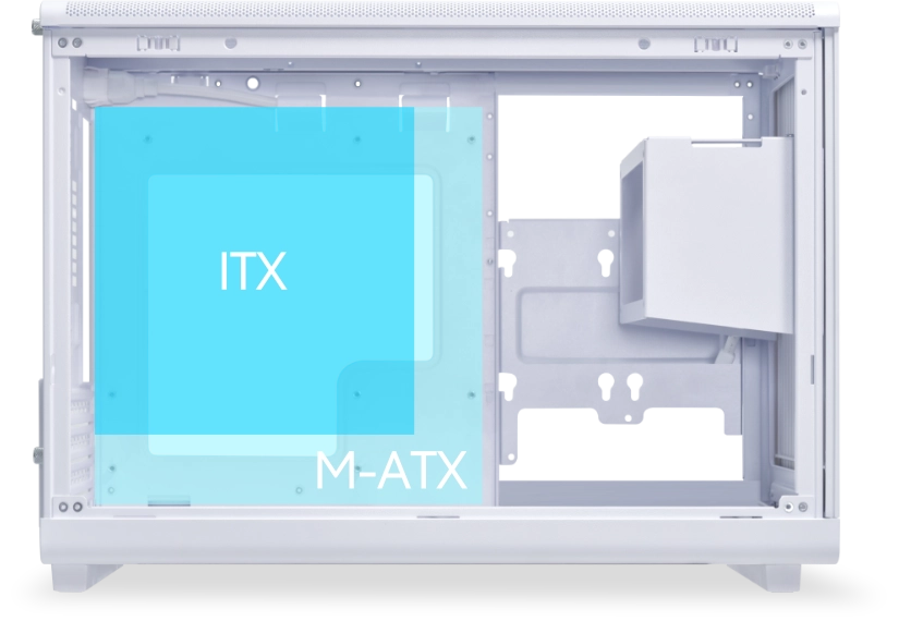 Lian Li A3-mATX White Mini Tower Case overview 4