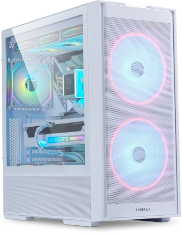 Lian Li Lancool 206 ATX Mid Tower Cabinet White overview 5