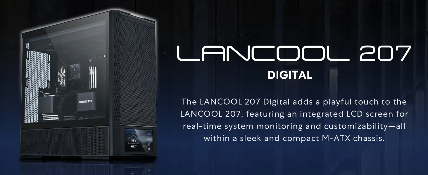Lian Li Lancool 207 Digital ATX Cabinet (Black) overview 1
