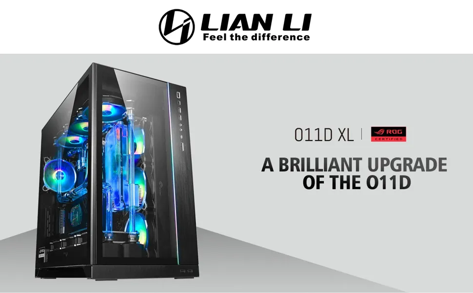 Lian Li PC-O11 Dynamic XL ROG Certified Cabinet (White) overview 1
