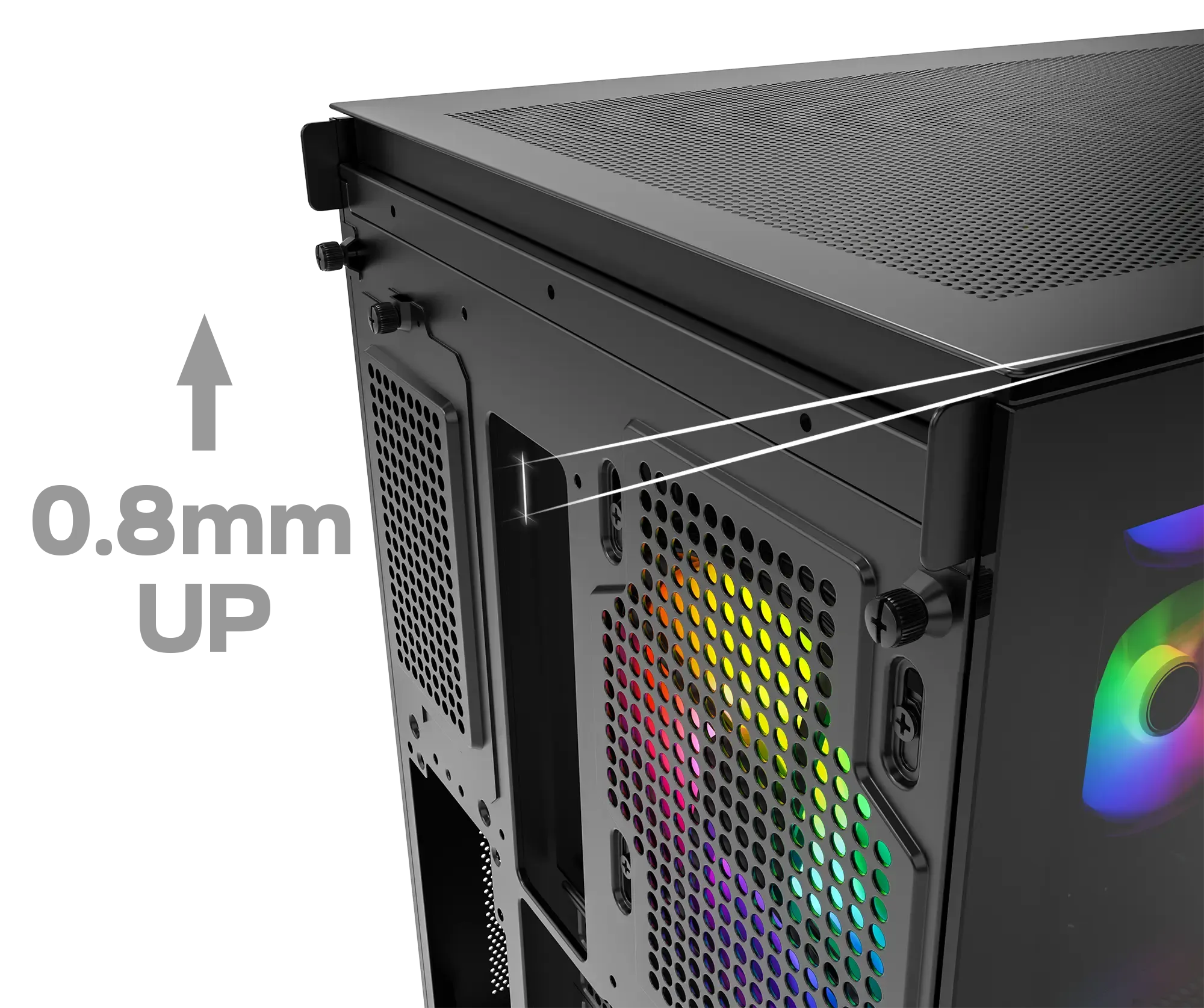 MONTECH King 65 Pro ARGB ATX Mid Tower Case (Black) overview 6