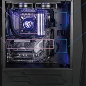 MSI MAG FORGE 100M Mid tower Gaming Cabinet overview 4