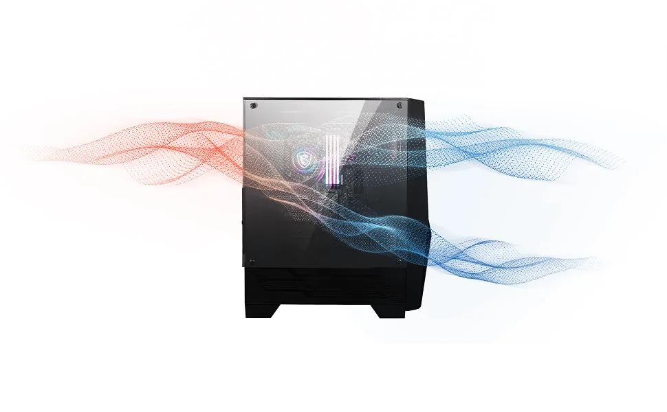 MSI MAG Forge 100R ARGB Cabinet (Black) overview 1