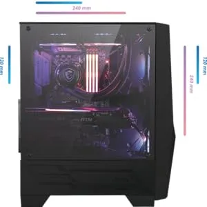 MSI MAG Forge 100R ARGB Cabinet (Black) overview 4
