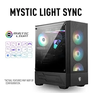 MSI MAG Forge 110R ARGB (ATX) Cabinet (Black) overview 9