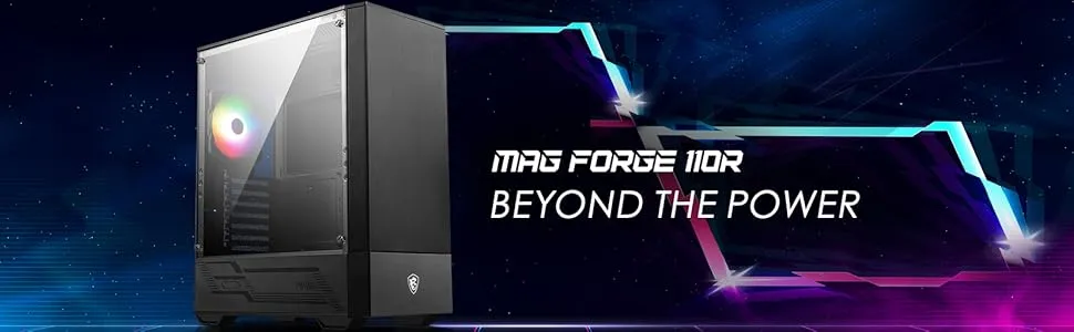 MSI MAG Forge 110R ARGB (ATX) Cabinet (Black) overview 1