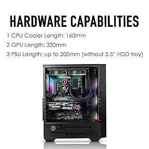 MSI MAG Forge 110R ARGB (ATX) Cabinet (Black) overview 4