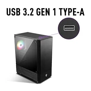MSI MAG Forge 110R ARGB (ATX) Cabinet (Black) overview 6