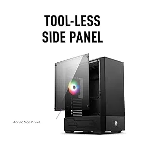 MSI MAG Forge 110R ARGB (ATX) Cabinet (Black) overview 7