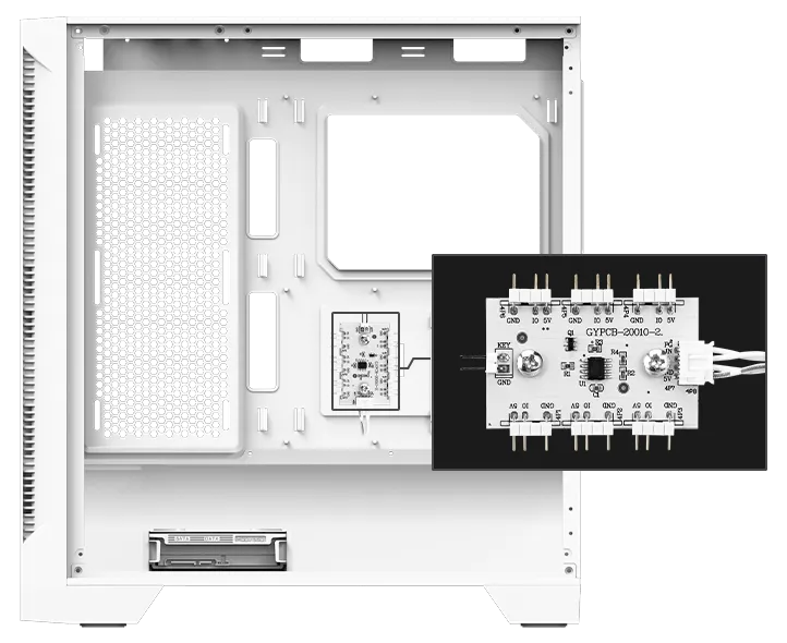 MSI MAG Forge 320R Airflow Premium Gaming PC Case (White) overview 4