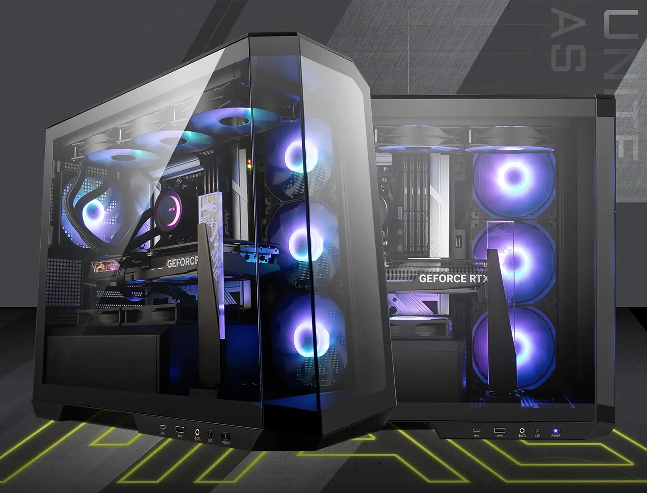 MSI MAG PANO M100R PZ Black mATX Cabinet overview 2