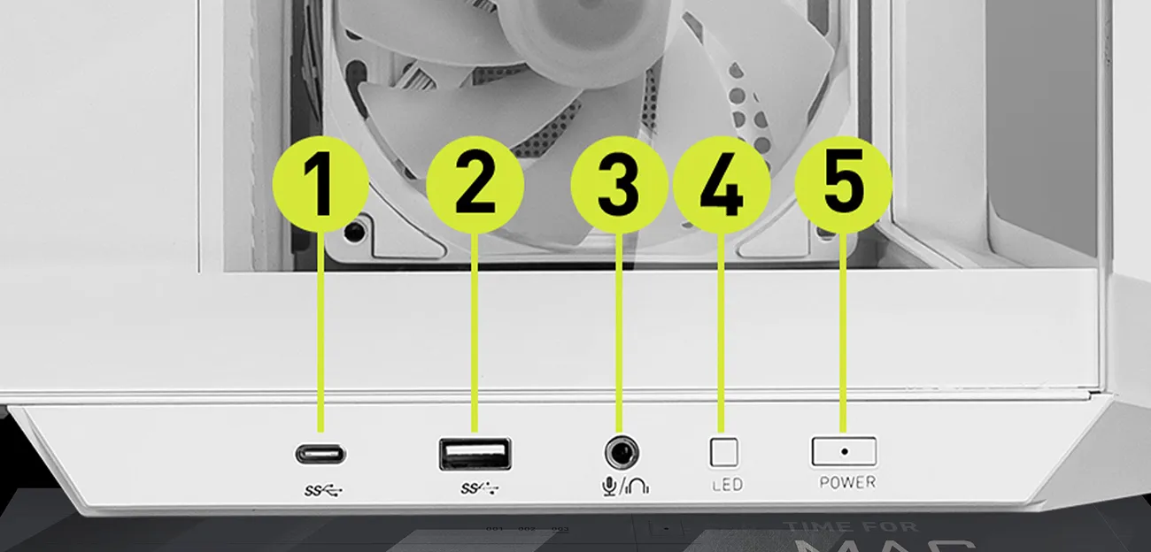 MSI MAG PANO M100R PZ White mATX Cabinet overview 9