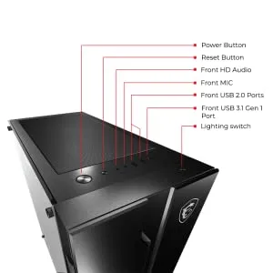 MSI MAG Vampiric 010X (ATX) Mid Tower Cabinet, ARGB Controller overview 4