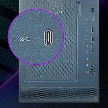 MSI MAG Vampiric 300R ARGB (ATX) Mid Tower Cabinet (Pacific Blue) overview 5
