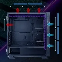 MSI MAG Vampiric 300R ARGB (ATX) Mid Tower Cabinet (Pacific Blue) overview 8