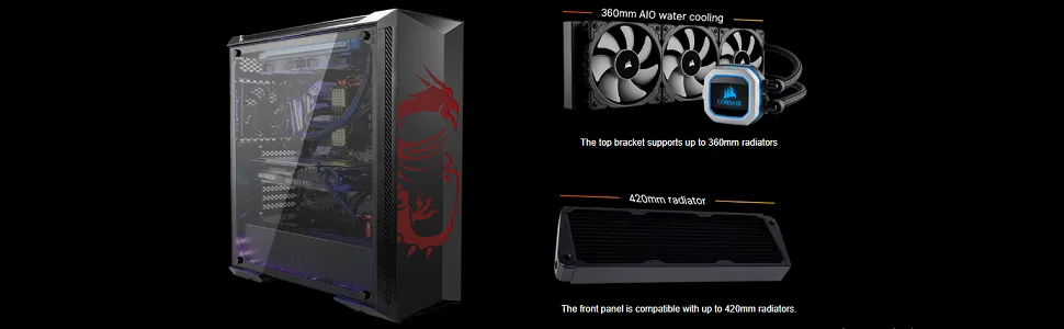MSI MPG Gungnir 100D Gaming Cabinet (Black) overview 5