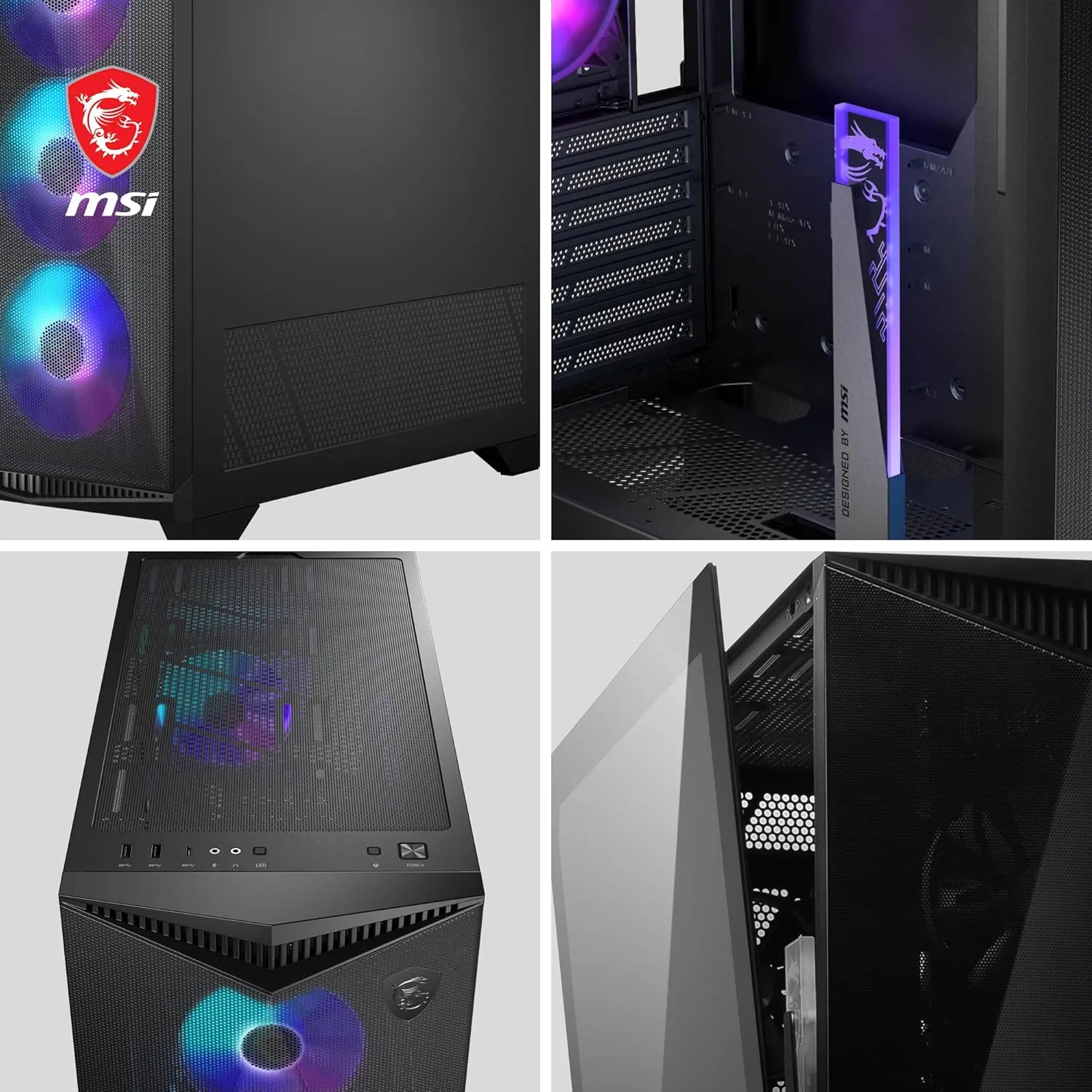 MSI MPG Gungnir 300R Airflow Mid-Tower Cabinet overview 2