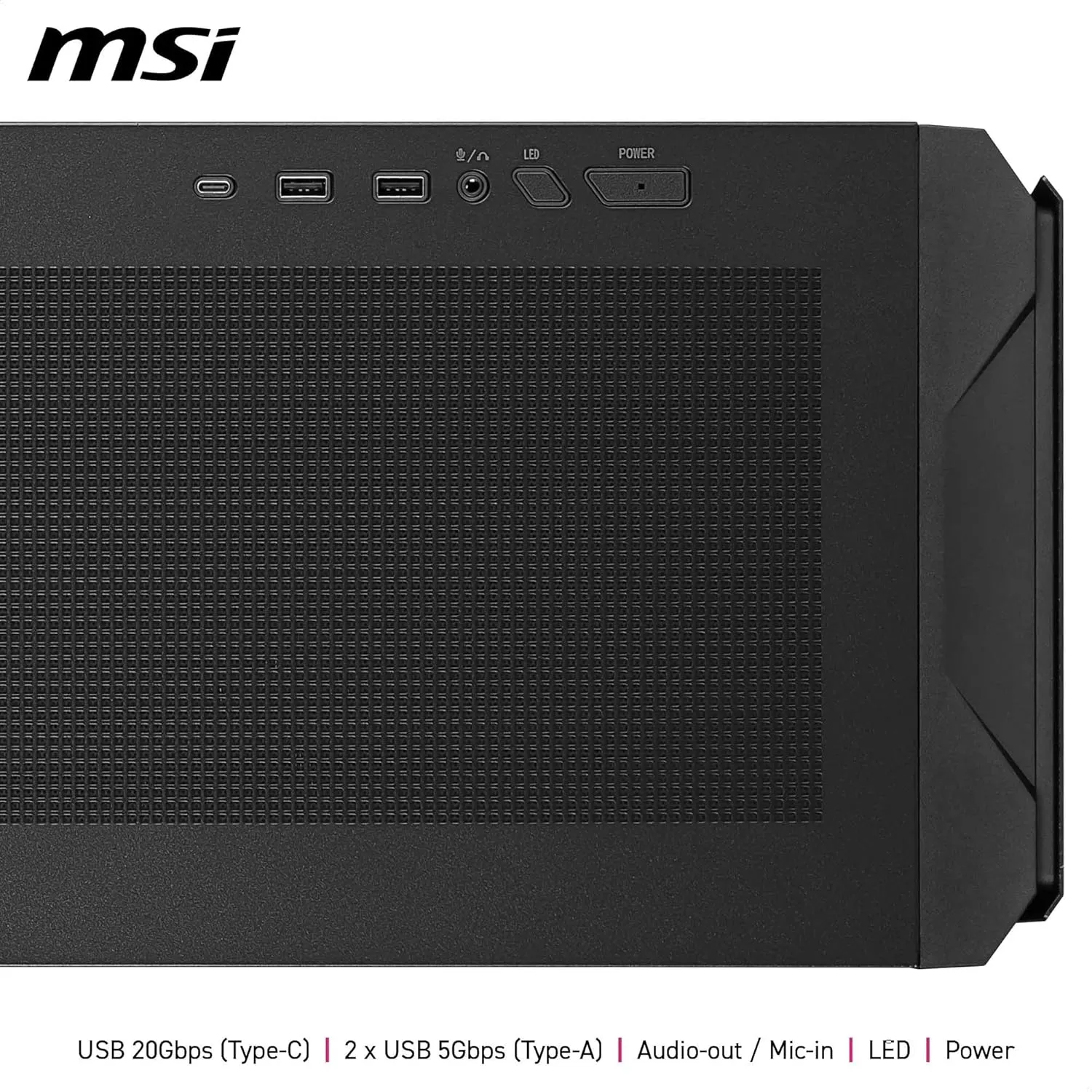 MSI MPG Velox 300R Airflow PZ ARGB E-ATX Mid Tower Case (Black) overview 9