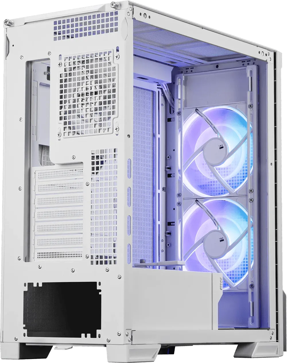 MSI MPG Velox 300R Airflow PZ ARGB E-ATX Mid Tower Case (White) overview 8