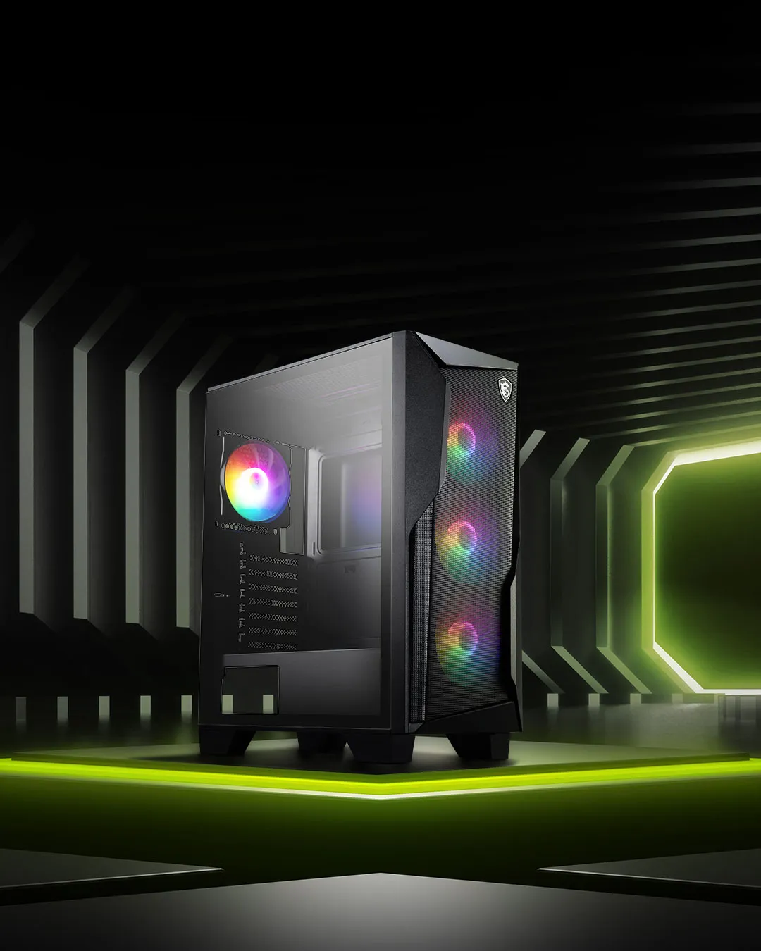 MSI Mag Forge 130A Airflow Mid Tower ATX Cabinet overview 1