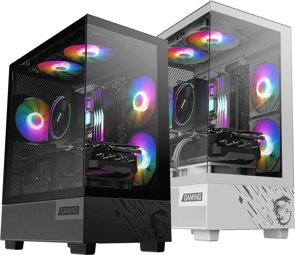 MSI PAG PANO M110A M-ATX Mid Tower Cabinet (Black) overview 1