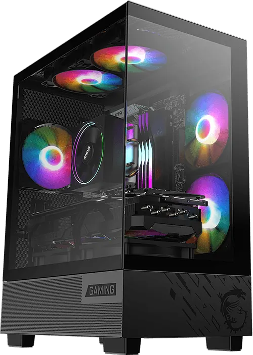 MSI PAG PANO M110A M-ATX Mid Tower Cabinet (White) overview 2