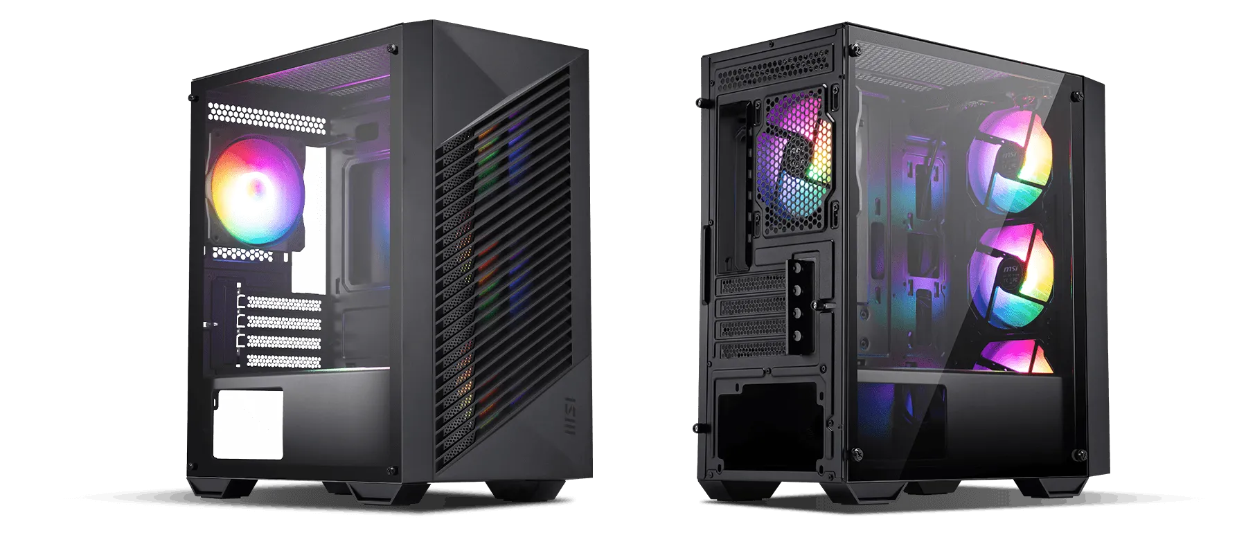 MSI PRO FORGE M050A Auto RGB M-ATX Mini Tower Case overview 2