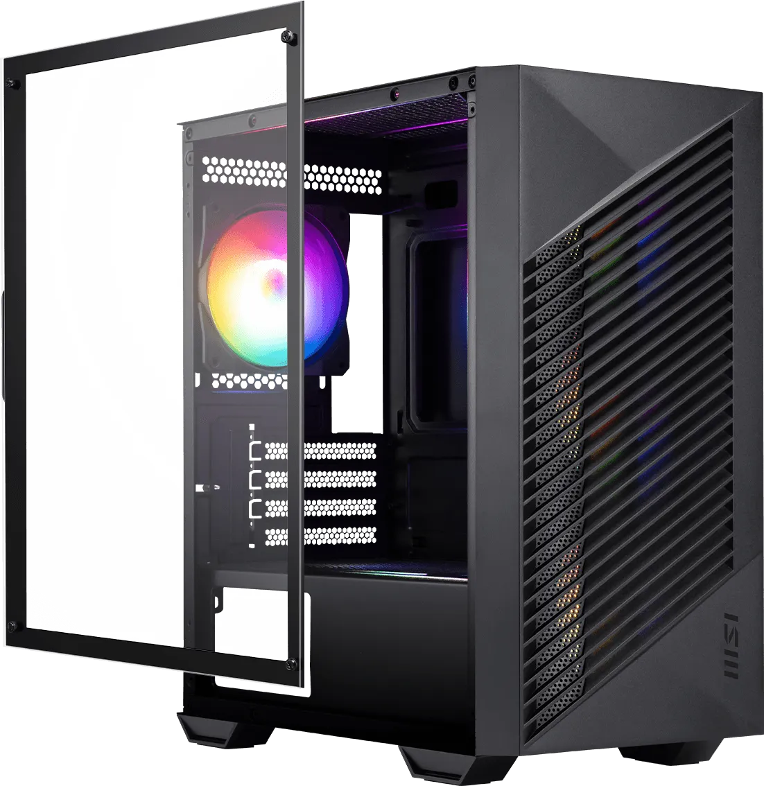 MSI PRO FORGE M050A Auto RGB M-ATX Mini Tower Case overview 5