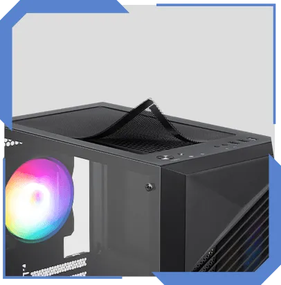 MSI PRO FORGE M050A Auto RGB M-ATX Mini Tower Case overview 6