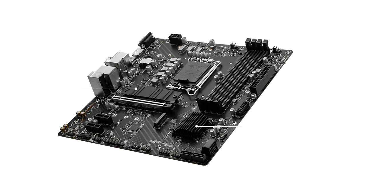 MSI Pro B760M-P DDR4 Intel Motherboard overview 1