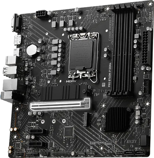 MSI Pro B760M-P DDR4 Intel Motherboard overview 3