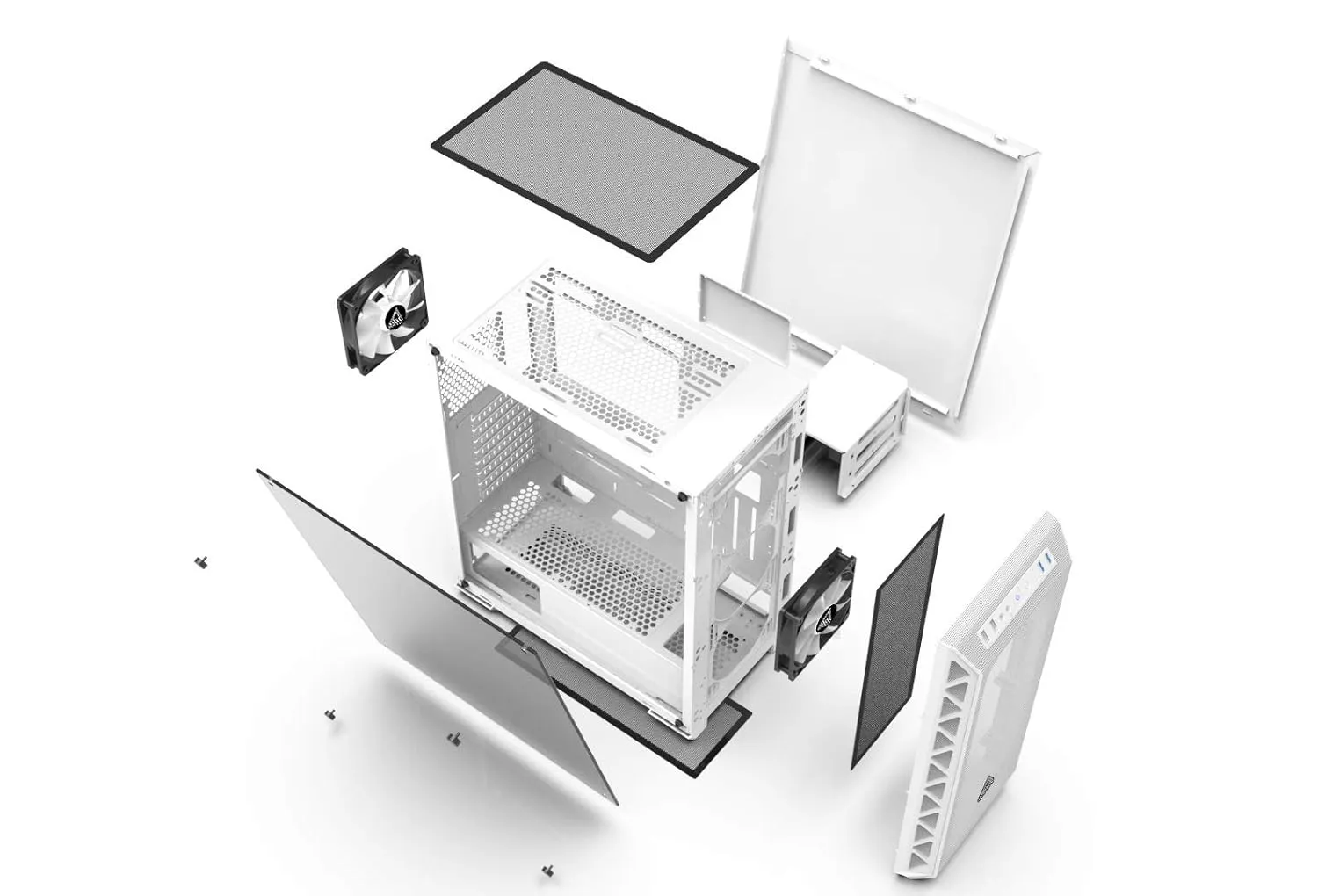 Montech Air 900 Mesh ATX Mid-Tower (White) overview 1