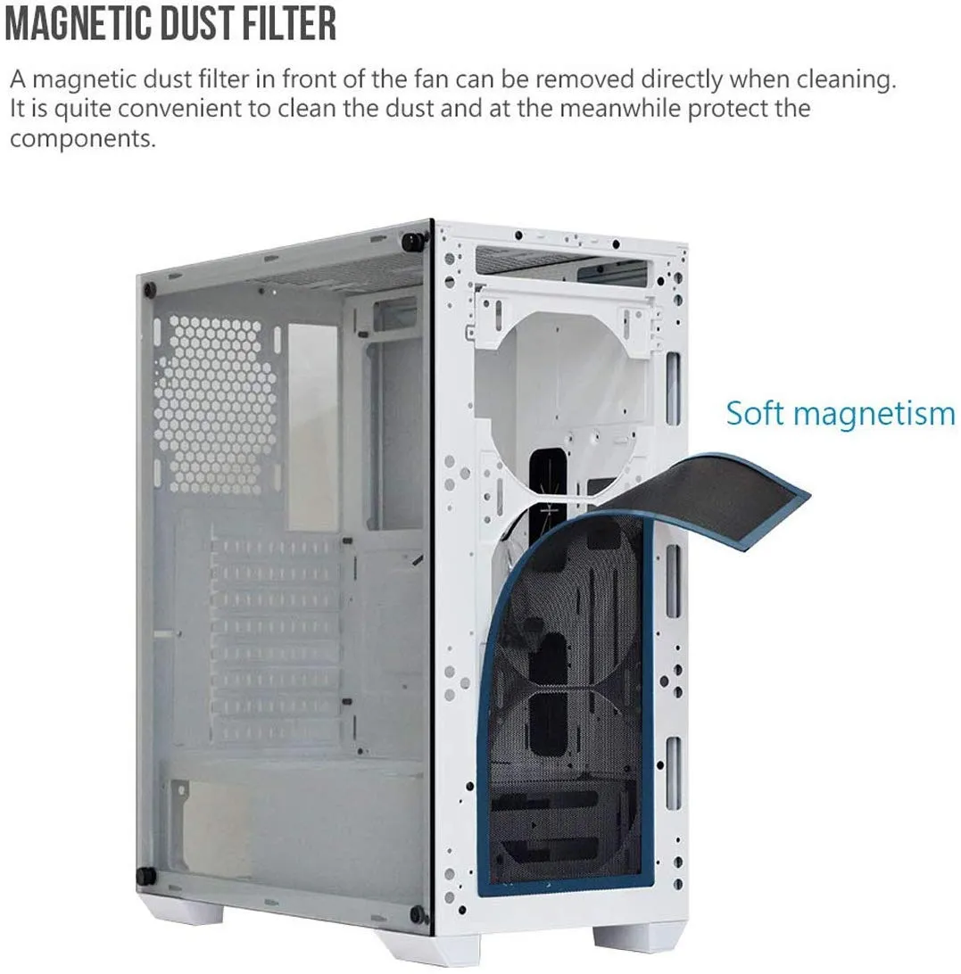 Montech Air 900 Mesh ATX Mid-Tower (White) overview 2