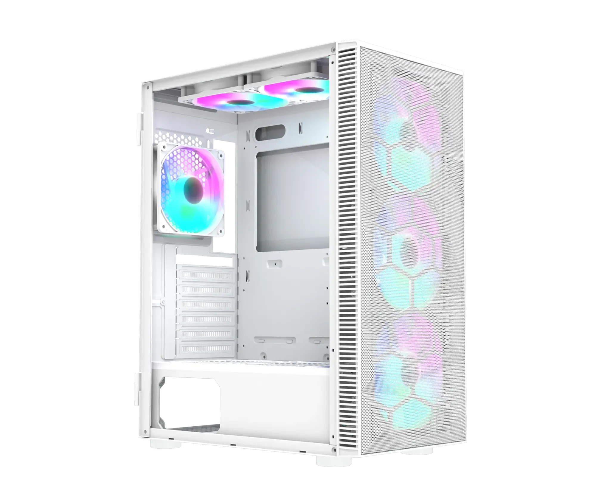 Montech X3 MESH RGB (ATX) Cabinet (White) overview 2