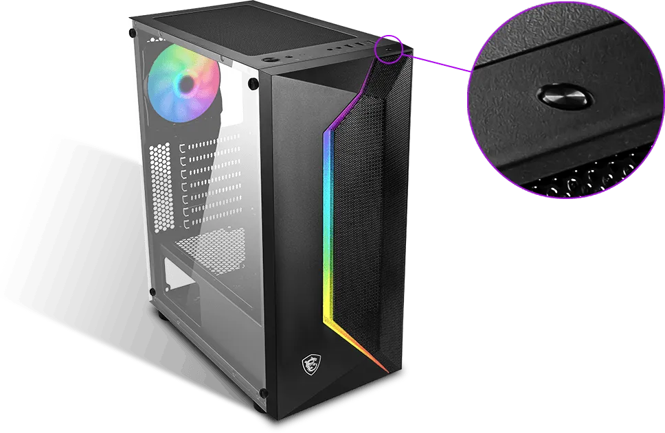 Msi MAG Vampiric 100R ARGB Cabinet overview 3