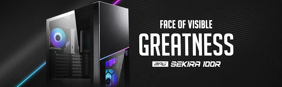 Msi MPG SEKIRA 100R ARGB Cabinet (Black) overview 1