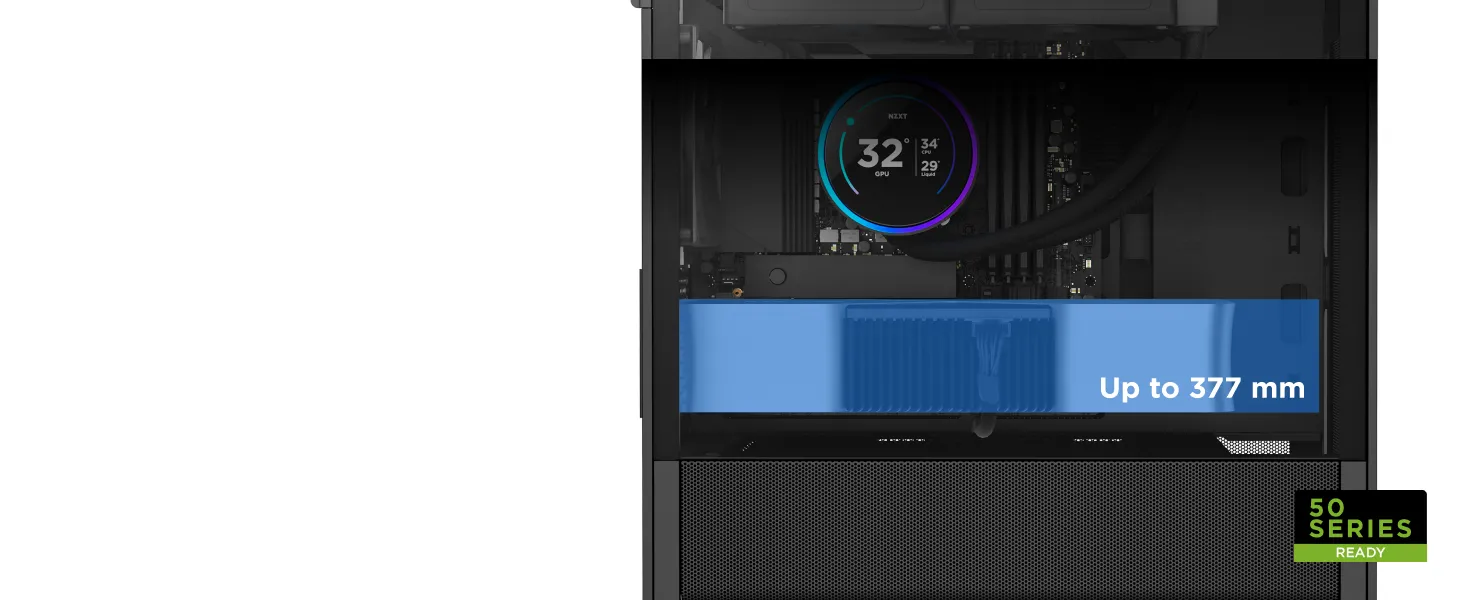 NZXT Chassis H3 Flow (2025) M-ATX Mid-tower Case without PSU overview 4