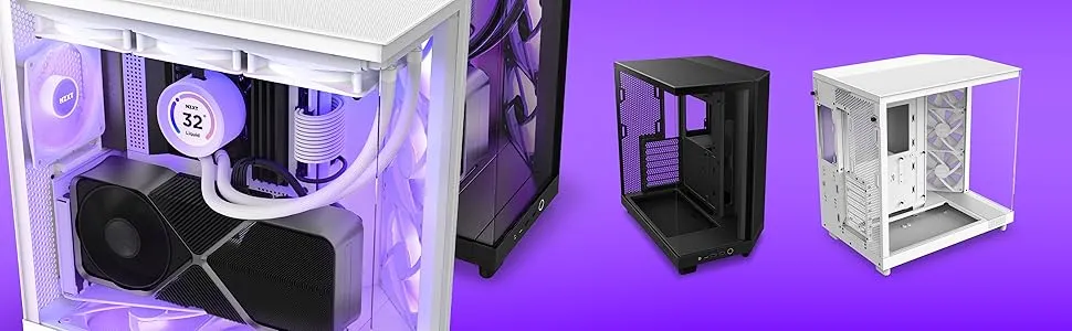 NZXT H6 Flow RGB (ATX) Mid Tower Cabinet (White) overview 5